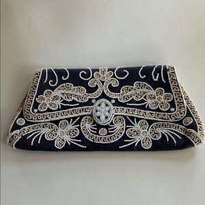 Elegant Black and Gold Clutch